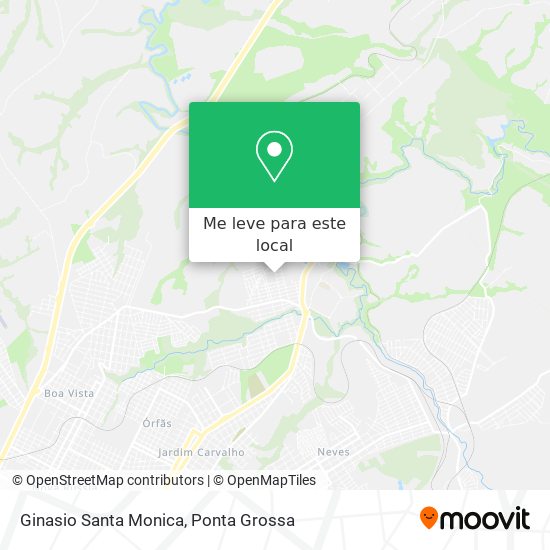 Ginasio Santa Monica mapa
