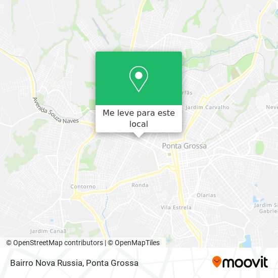 Bairro Nova Russia mapa