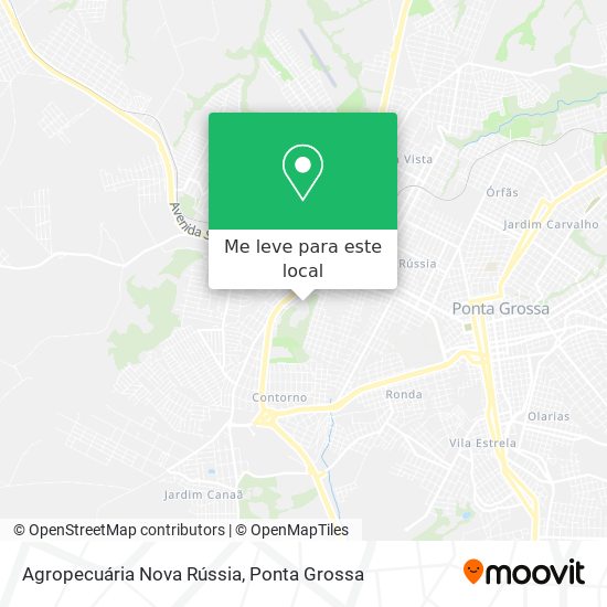 Agropecuária Nova Rússia mapa