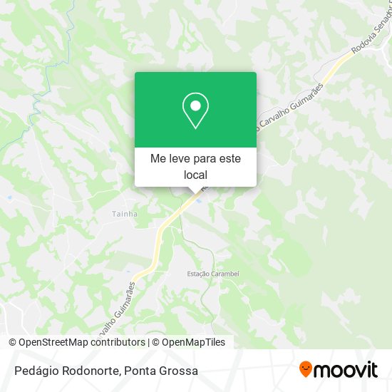 Pedágio Rodonorte mapa