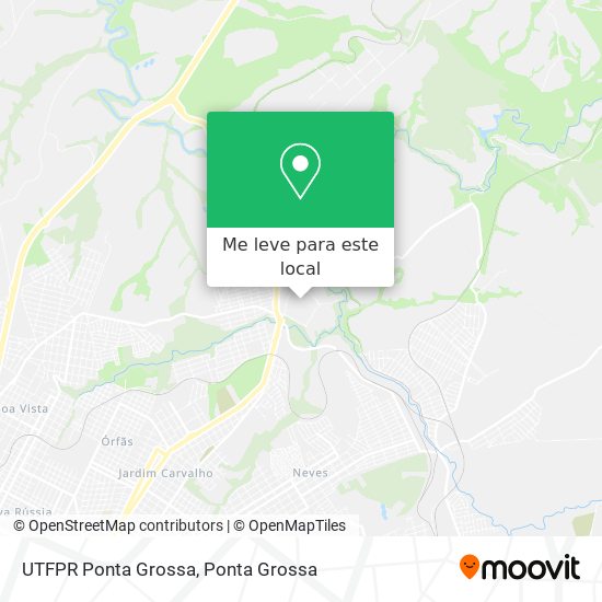 UTFPR Ponta Grossa mapa
