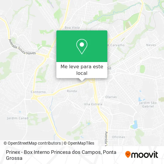 Prinex - Box Interno Princesa dos Campos mapa
