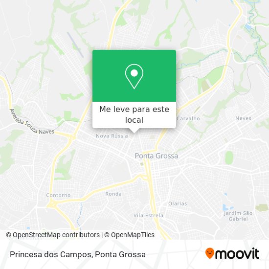 Princesa dos Campos mapa