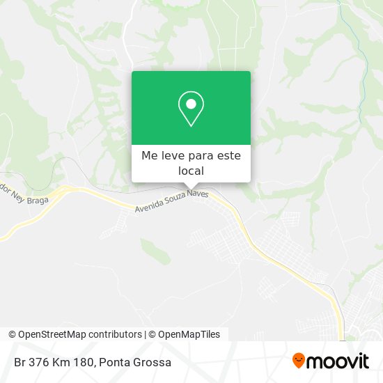 Br 376 Km 180 mapa