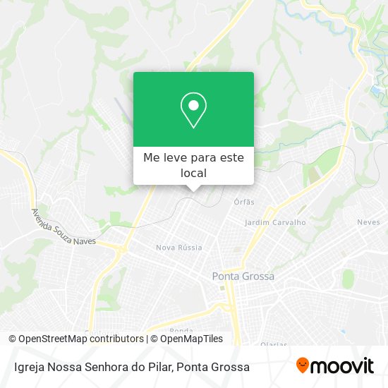 Igreja Nossa Senhora do Pilar mapa