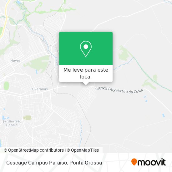 Cescage Campus Paraíso mapa