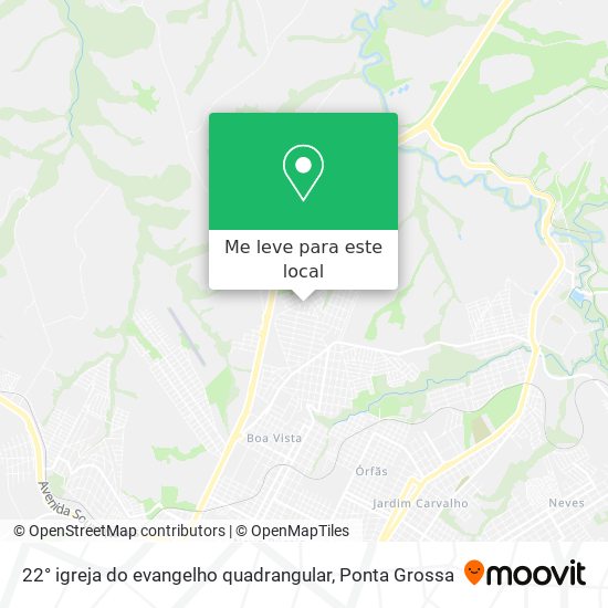 22° igreja do evangelho quadrangular mapa