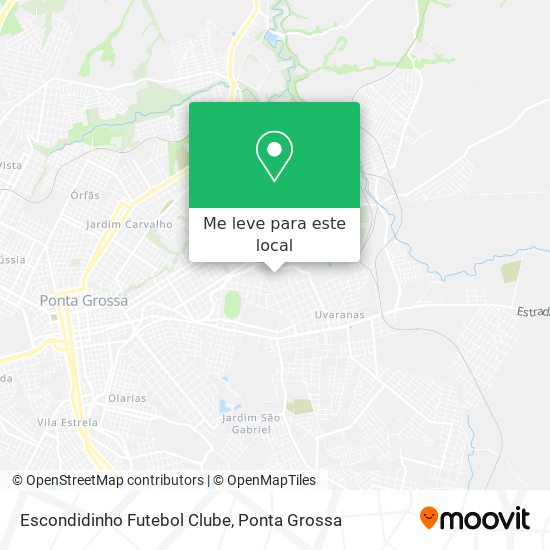 Escondidinho Futebol Clube mapa