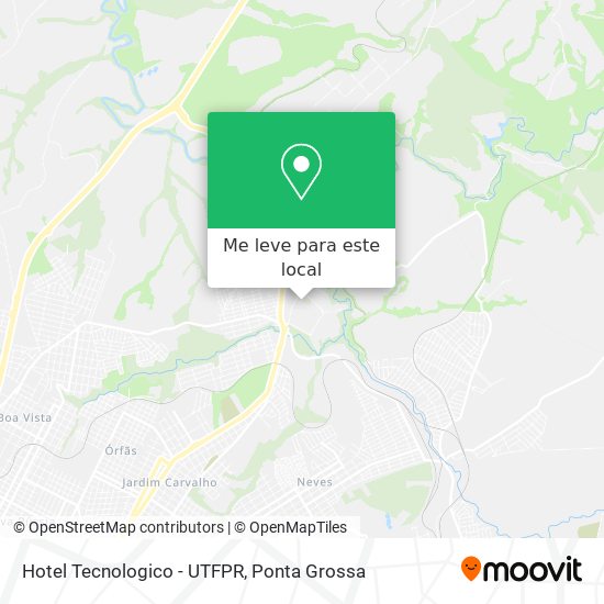 Hotel Tecnologico - UTFPR mapa