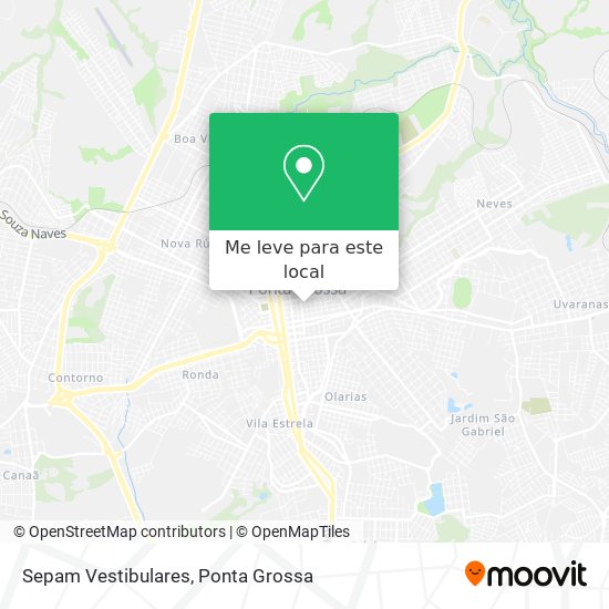 Sepam Vestibulares mapa