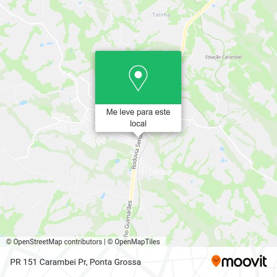 PR 151 Carambei Pr mapa