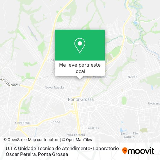 U.T.A Unidade Tecnica de Atendimento- Laboratorio Oscar Pereira mapa