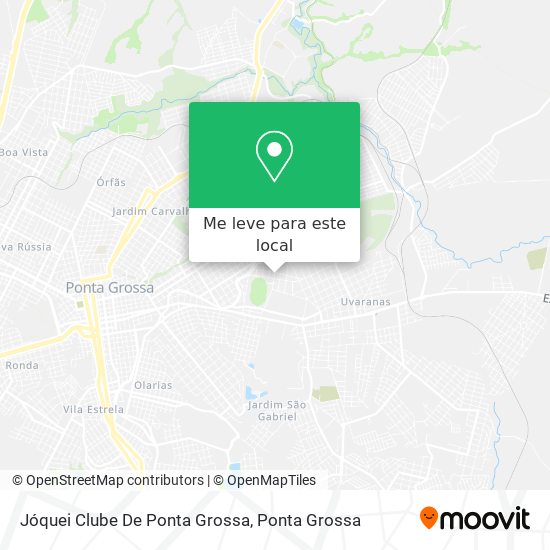Jóquei Clube De Ponta Grossa mapa