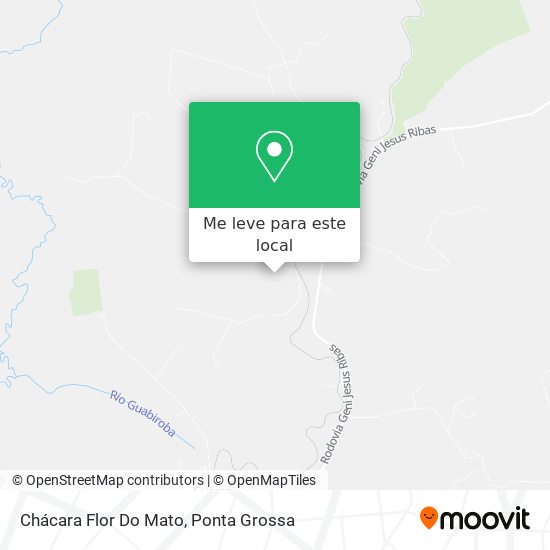 Chácara Flor Do Mato mapa