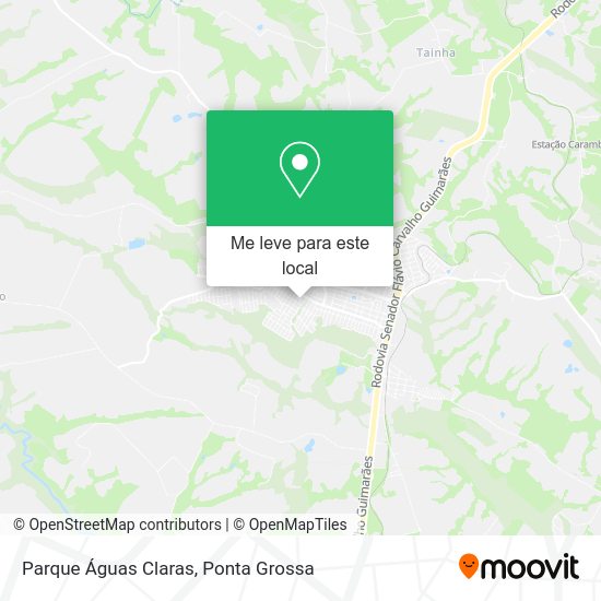 Parque Águas Claras mapa