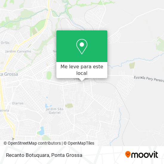 Recanto Botuquara mapa