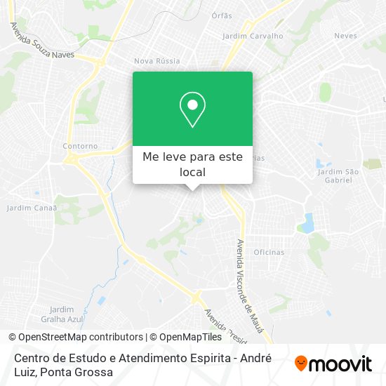 Centro de Estudo e Atendimento Espirita - André Luiz mapa