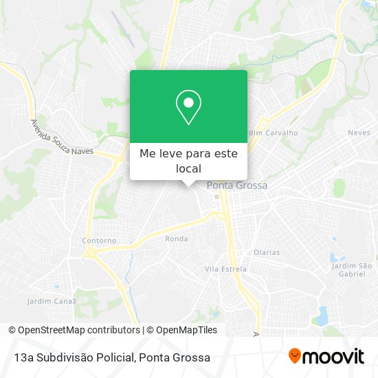 13a Subdivisão Policial mapa