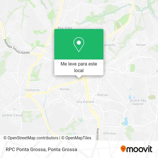 RPC Ponta Grossa mapa