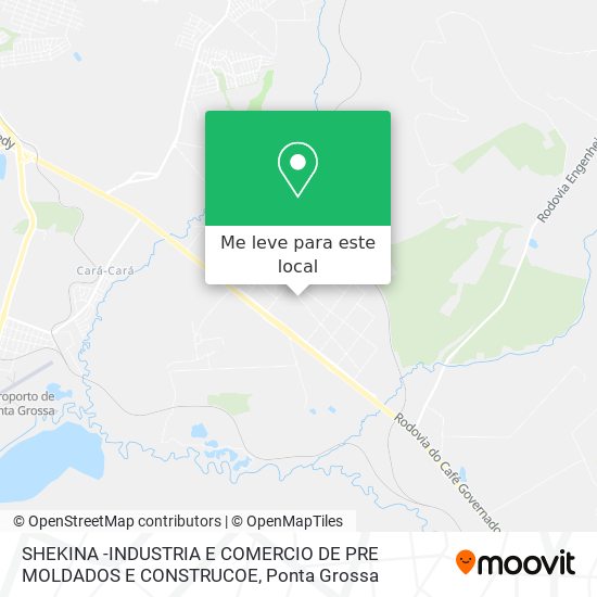 SHEKINA -INDUSTRIA E COMERCIO DE PRE MOLDADOS E CONSTRUCOE mapa