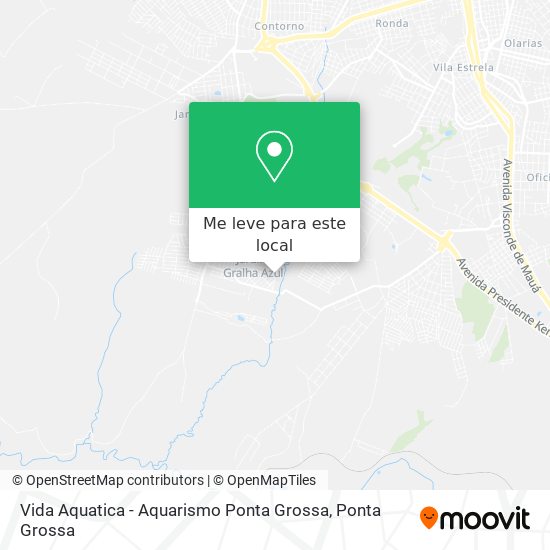 Vida Aquatica - Aquarismo Ponta Grossa mapa