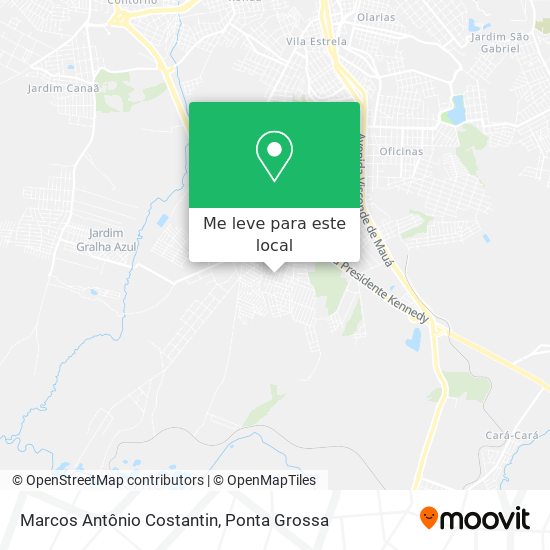 Marcos Antônio Costantin mapa