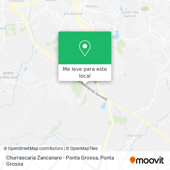 Churrascaria Zancanaro - Ponta Grossa mapa