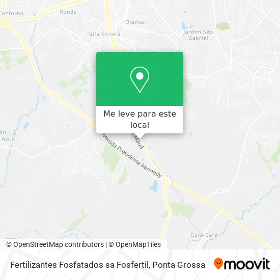 Fertilizantes Fosfatados sa Fosfertil mapa