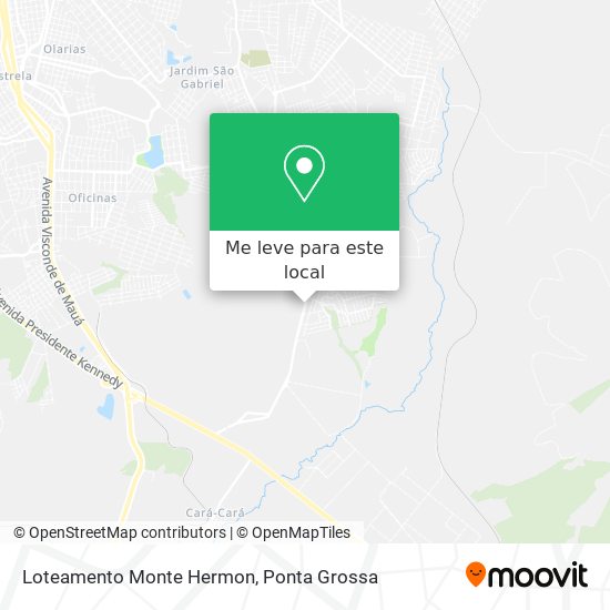 Loteamento Monte Hermon mapa