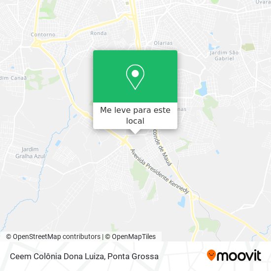 Ceem Colônia Dona Luiza mapa