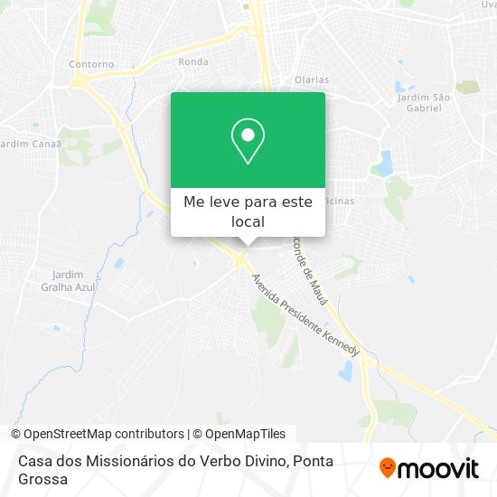 Casa dos Missionários do Verbo Divino mapa