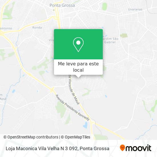 Loja Maconica Vila Velha N 3 092 mapa