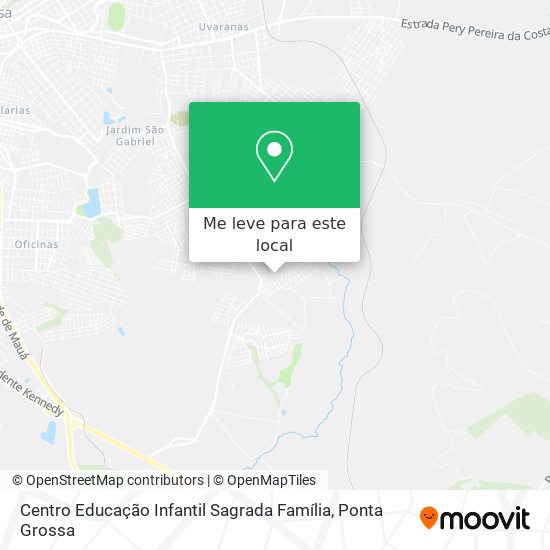 Centro Educação Infantil Sagrada Família mapa