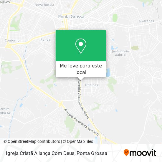 Igreja Cristã Aliança Com Deus mapa