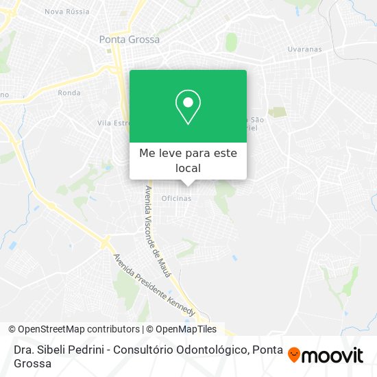 Dra. Sibeli Pedrini - Consultório Odontológico mapa