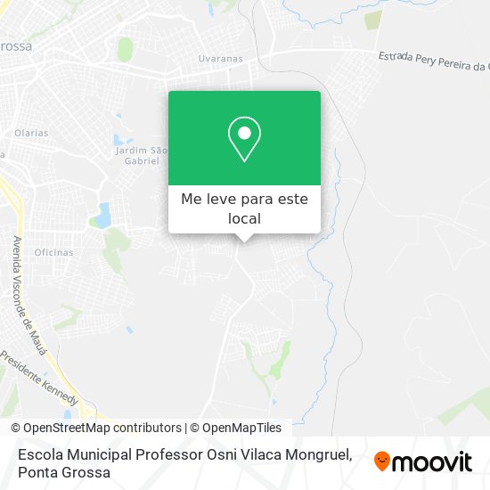 Escola Municipal Professor Osni Vilaca Mongruel mapa