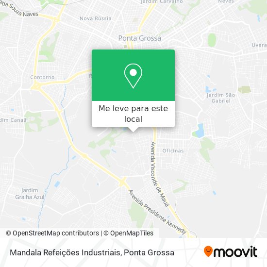 Mandala Refeições Industriais mapa