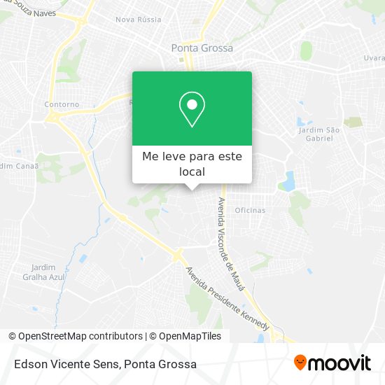 Edson Vicente Sens mapa
