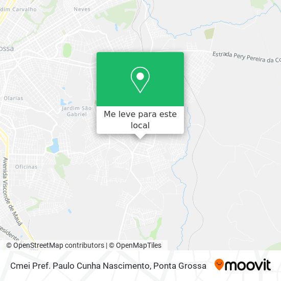 Cmei Pref. Paulo Cunha Nascimento mapa