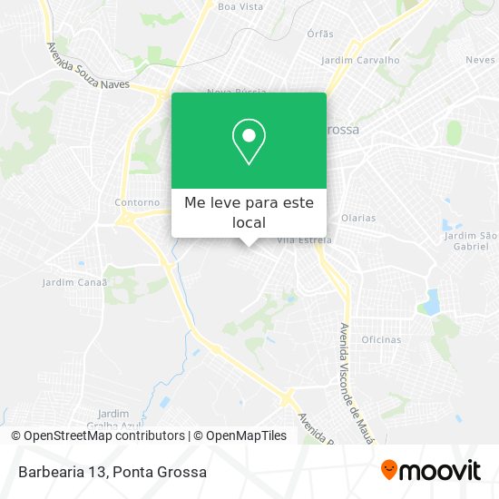 Barbearia 13 mapa