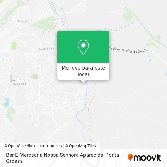 Bar E Mercearia Nossa Senhora Aparecida mapa