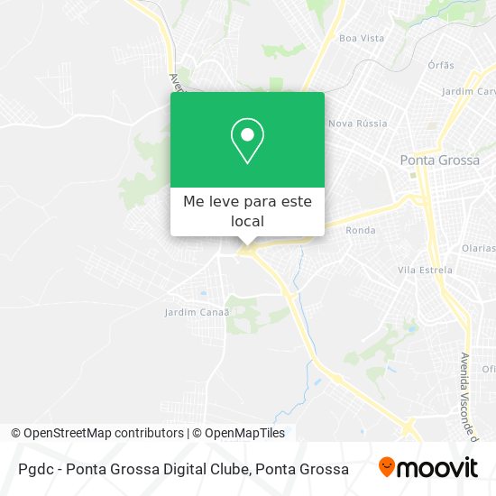 Pgdc - Ponta Grossa Digital Clube mapa