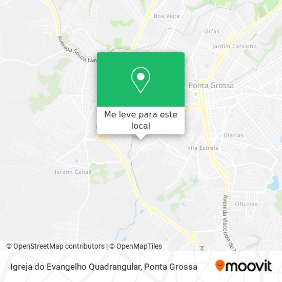 Igreja do Evangelho Quadrangular mapa