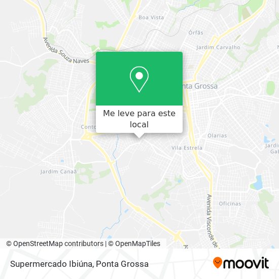 Supermercado Ibiúna mapa