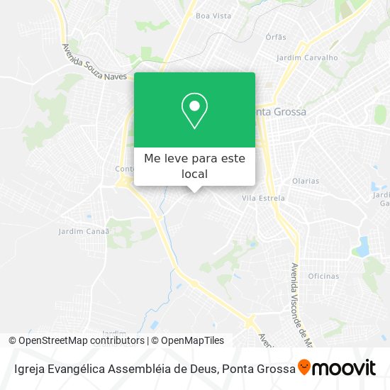 Igreja Evangélica Assembléia de Deus mapa