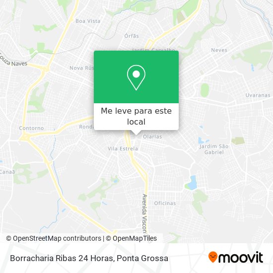 Borracharia Ribas 24 Horas mapa