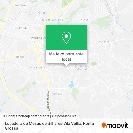 Locadora de Mesas de Bilhares Vila Velha mapa