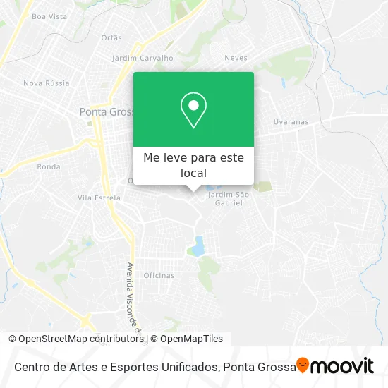 Centro de Artes e Esportes Unificados mapa