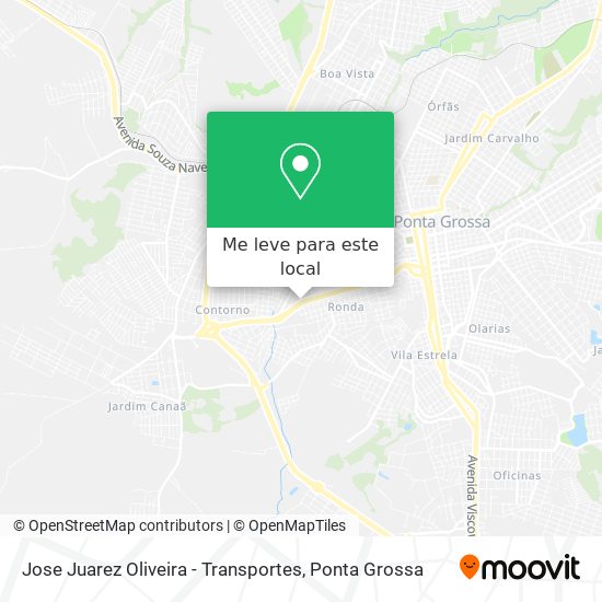 Jose Juarez Oliveira - Transportes mapa