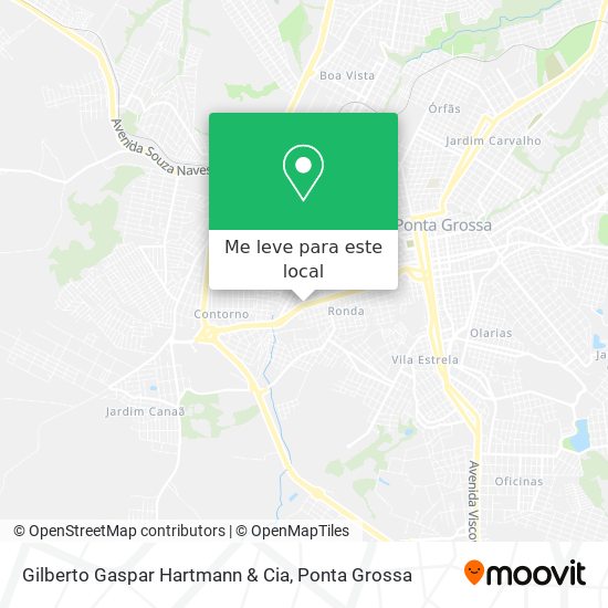 Gilberto Gaspar Hartmann & Cia mapa